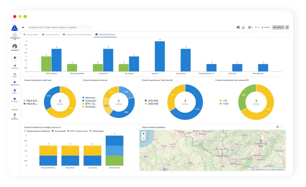 screenshot of Arx CRM